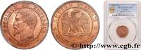 FRANCE Deux centimes Napoléon III, tête nue SECOND EMPIRE Marseille 1855 (20mm, 2g, 6h) -