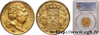 FRANCE 20 francs or Louis XVIII, tête nue LOUIS XVIII Perpignan 1820 (21mm, 6,45g, 6h) -