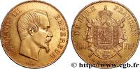 FRANCE 100 francs or Napoléon III, tête nue SECOND EMPIRE Paris 1858 (35mm, 32,23g, 6h) -