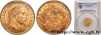 FRANCE 10 francs or Napoléon III, tête laurée SECOND EMPIRE Paris 1868 (19mm, 3,23g, 6h) -
