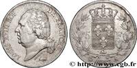 FRANCE 5 francs Louis XVIII, tête nue LOUIS XVIII Paris 1817 (37,19mm, 24,85g, 6h) -