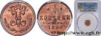 RUSSIA 1 Polushka (1/4 Kopeck) Nicolas II RUSSIA Saint-Petersbourg 1898 (13mm, 0,82g, 12h) -