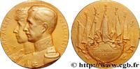 FRANCE Médaille, L’union fait la force BELGIQUE - ROYAUME DE BELGIQUE - ALBERT Ier 1915 (28mm, 8,1g, 12h) -