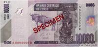 CONGO, DEMOCRATIC REPUBLIC 10000 Francs Spécimen CONGO, DEMOCRATIC REPUBLIC 10000 Francs Spécimen 2013 AU -
