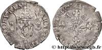 FRANCE Douzain aux croissants HENRY II Troyes 1557 (25,5mm, 2,50g, 3h) -