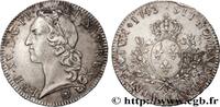 FRANCE Écu aux branches d’olivier, tête ceinte d’un bande LOUIS XV THE BELOVED Lyon 1743 (41mm, 29,30g, 6h) -