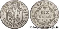 SWITZERLAND - REPUBLIC OF GENEVA 6 Sols SWITZERLAND - REPUBLIC OF GENEVA 1776 (25mm, 2,87g, 6h) -