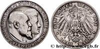 GERMANY - WÜRTTEMBERG 3 Mark Guillaume II et Charlotte GERMANY - WÜRTTEMBERG Stuttgart 1911 (33mm, 16,63g, 12h) -