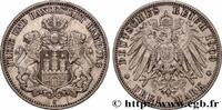 GERMANY - FREE CITY OF HAMBURG 3 Mark GERMANY - FREE CITY OF HAMBURG Hambourg 1909 (33mm, 16,63g, 12h) -