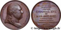 FRANCE Médaille, Exhumation des restes de Louis XVI et de LOUIS XVIII (1815) (40mm, 37,78g, 12h) -