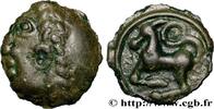 FRANCE Potin à la grosse tête laurée GALLIA BELGICA - SEQUANI (Area of Besançon) Ier siècle avant J.-C. (17,5mm, 3,70g, 4h) XF/AU
