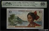 FRENCH ANTILLES 10 Francs 1964 UNC