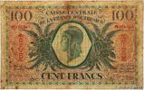 MARTINIQUE 100 Francs 1946 VG