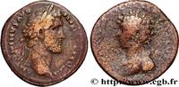 THE ANTONINES (96 AD to 192 AD) Sesterce ANTONINUS PIUS and MARCUS AURELIUS CAESAR Rome 141 (33,5mm, 23,43g, 12h) -