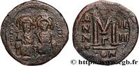 THE EMPIRE FROM ANASTASIUS TO MAURICE TIBERIUS (49 Follis JUSTIN II and SOPHIA Constantinople 568-569 (28,5mm, 12,63g, 7h) -