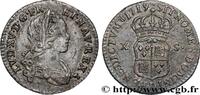 FRANCE X sols de Navarre LOUIS XV THE BELOVED Lyon 1719 (19,5mm, 2,02g, 6h) -