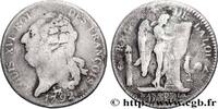 FRANCE Écu dit au génie, type FRANÇOIS LOUIS XVI Paris 1792 (38,5mm, 28,21g, 6h) -
