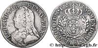 FRANCE Cinquième d'écu aux branches d'olivier, buste habi LOUIS XV THE BELOVED Rouen 1729 (26mm, 5,64g, 6h) -