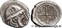 Litra à la tête casquée MASSA c. 450-410 AC. FRANKREICH MASSALIEN - MARSEILLES  c. 450-410 AC. (10mm, 0,77g, h) fVZ