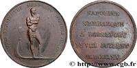 FRANCE Médaille, Embarquement de Napoléon à Rochefort NAPOLÉON Ier 1815 (27mm, 14,25g, 6h) -