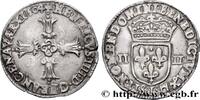 FRANCE Quart d'écu, croix feuillue de face HENRY IV Bayonne 1604 (29,5mm, 9,59g, 2h) -
