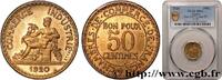 FRANCE Essai-piéfort de 50 centimes Chambres de commerce III REPUBLIC Paris 1920 (18mm, 4g, 12h) -