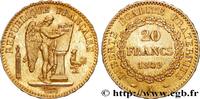 FRANCE 20 francs or Génie, IIe République II REPUBLIC Paris 1849 (21mm, 6,45g, 6h) -