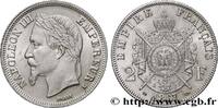 FRANCE 2 francs Napoléon III, tête laurée SECOND EMPIRE Bordeaux 1867 (27mm, 10,05g, 6h) -