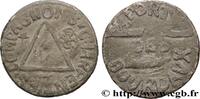 FRANCE Jeton ou méreau, Compagnon charpentier FRANC - MAÇONNERIE 33 - Bordeaux n.d. (33mm, 15,96g, 12h) -