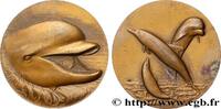 FRANCE Médaille animalière - Dauphin ANIMAUX Monnaie de Paris 1978 (81mm, 219,30g, 12h) -