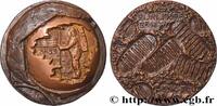 FRANCE Médaille, Les premiers pas de l’Homme sur la Lune CONQUÊTE DE L'ESPACE - EXPLORATION SPATIALE Monnaie de Paris 1970 (64mm, 186,73g, 12h) -