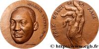 FRANCE Médaille, Martin Luther King PERSONNAGES Monnaie de Paris 1969 (67mm, 181,91g, 12h) -
