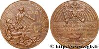 FRANCE Médaille, 50e anniversaire Deutsche Feuerversicher ASSURANCES Allemagne, Berlin 1910 (50mm, 52,07g, 12h) -