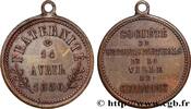 FRANCE Médaille, Fraternité, Société de secours mutuels ASSURANCES 52 - Chaumont 1850 (28,5mm, 5,50g, 12h) -