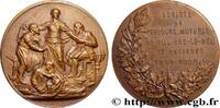 FRANCE Médaille, 75e anniversaire des Secours mutuels de ASSURANCES 95 - Villiers-le-Bel 1925 (32,5mm, 16,08g, 12h) -