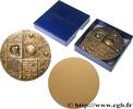 FRANCE Médaille calendrier, Les hommes naissent et demeur ALMANACH / CALENDRIER Monnaie de Paris 2001 (72mm, 352,41g, 12h) -