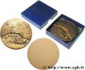 FRANCE Médaille calendrier, L’Europe et l’espace, tirage ALMANACH / CALENDRIER Monnaie de Paris 2000 (72,5mm, 376,02g, 12h) -
