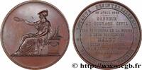 FRANCE Médaille, Honneur au courage civil ASSURANCES 1848 (68mm, 157,59g, 12h) -
