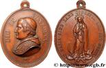 FRANCE Médaille, Vierge Marie ITALIE - ÉTATS DU PAPE - PIE IX (Jean-Marie Mastai Ferretti) n.d. (52,5mm, 46,76g, 12h) -