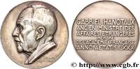 FRANCE Médaille, Gabriel Hanotaux POLITIQUE ET POLITICIENS 1933 (67,5mm, 167,91g, 12h) -