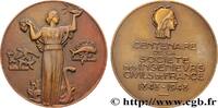 FRANCE Médaille, Centenaire de la Société des ingénieurs QUATRIÈME RÉPUBLIQUE 1948 (67,5mm, 130,79g, 12h) -