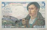 FRANCE 5 Francs BERGER FRANCE 5 Francs BERGER 1945 UNC- -