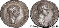 THE JULIO-CLAUDIANS (27 BC to 69 AD) Denier CLAUDIUS AND AGRIPPINA THE YOUNGER Lyon 50-51 (17,5mm, 3,39g, 6h) XF/AU