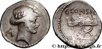THE REPUBLIC (280 BC to 27 BC) Denier CONSIDIA Rome 46 AC. (18,50mm, 3,59g, 6h) -