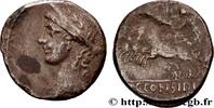 THE REPUBLIC (280 BC to 27 BC) Denier CONSIDIA Rome 46 AC. (18,5mm, 3,90g, 9h) -