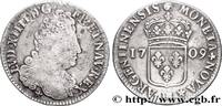 FRANCE Quarante-quatre sols de Strasbourg LOUIS XIV THE SUN KING Strasbourg 1709 (33mm, 11,79g, 6h) VF