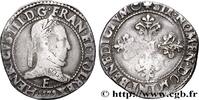 FRANCE Franc au col plat HENRY III Angers 1579 (32mm, 14,18g, 8h) -