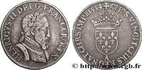 FRANCE Demi-teston au buste lauré, fabriqué au moulin HENRY II Paris 1554 (25,5mm, 4,48g, 6h) XF/AU