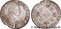 FRANCE Écu à la croix fleurdelisée couronnée et aux huit LOUIS XV THE BELOVED Perpignan 1725 (39mm, 23,49g, 6h) -