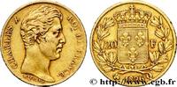 FRANCE 20 francs or Charles X, matrice du revers à quatre CHARLES X Perpignan 1826 (21mm, 6,40g, 6h) XF